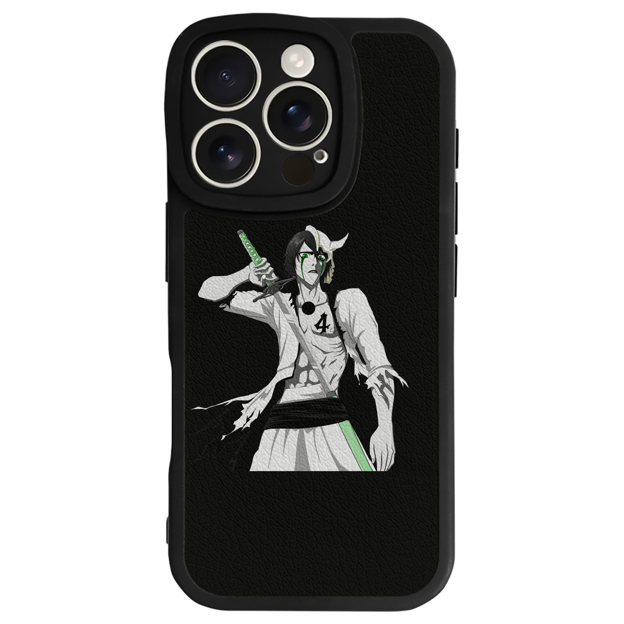 （画像用） ブリーチ ウルキオラ·シファー BLEACH Ulquiorra cifer 【iPhone 16シリーズ対応】シリコンスマホケース（レザー調） 材質：シリコン